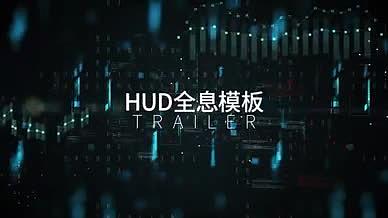 HUD全息字幕AE模板视频的预览图